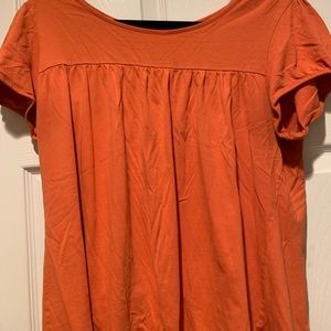 Ladies Orange Large Top